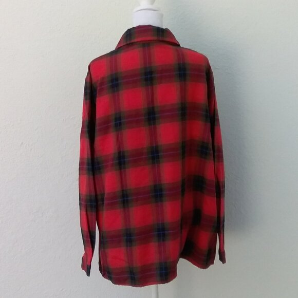 Shein Curve Blouse 2XL Cotton-Polyester Plaid 70's Inspired Preppy Style - Picture 3 of 6